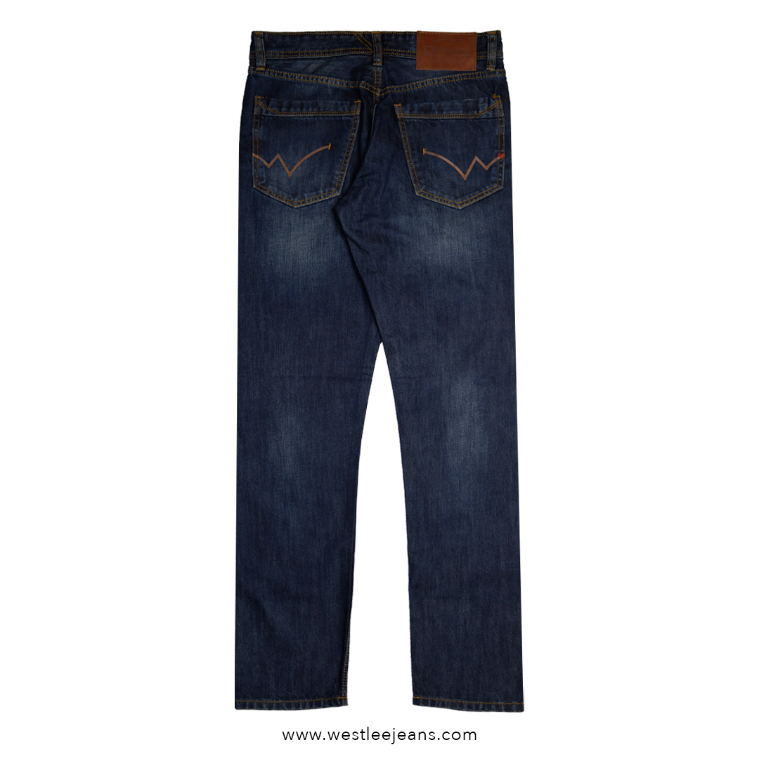 Celana Jeans Pria GMJ611 001G Biru Gelap - Gambar 2